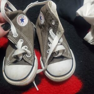 Converse Kids High-Top Sneakers - Tan Toddler 3